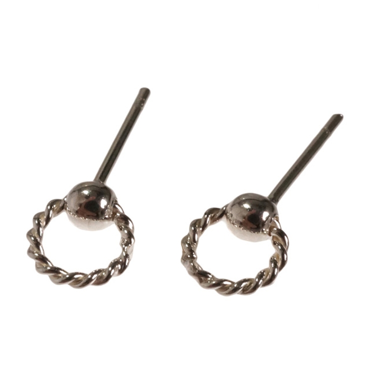 シルバーピアス スタッドピアス 輪っか | YUKATANゆかたん | 詳細画像2 