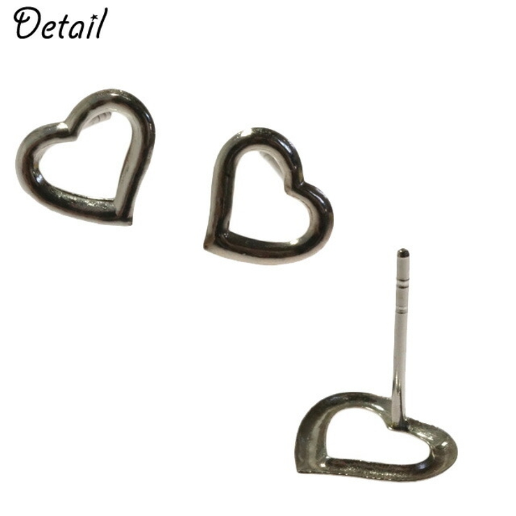 シルバーピアス スタッドピアス オープンハート | YUKATANゆかたん | 詳細画像3 