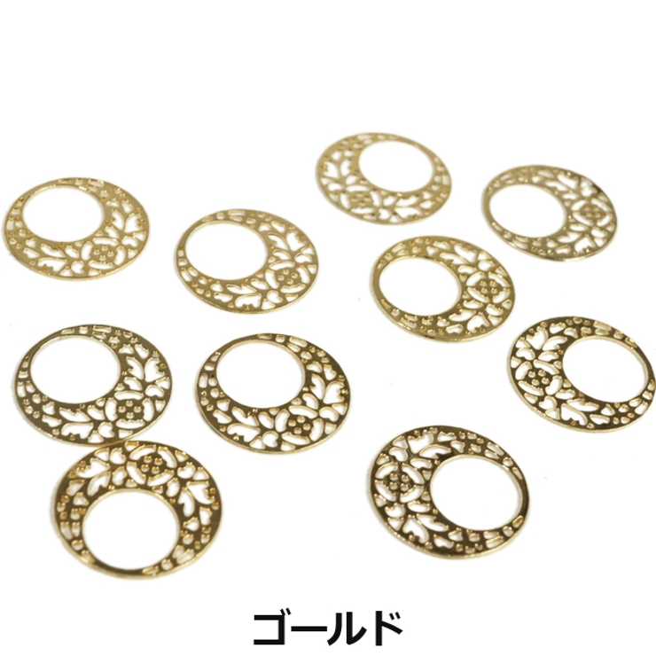装飾が型抜かれたサークル ゴールド ピンクゴールド | YUKATANゆかたん | 詳細画像3 
