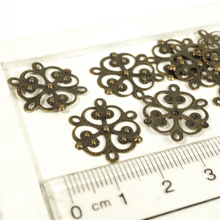 花型 透かしプレート アンティークゴールド | YUKATANゆかたん | 詳細画像1 