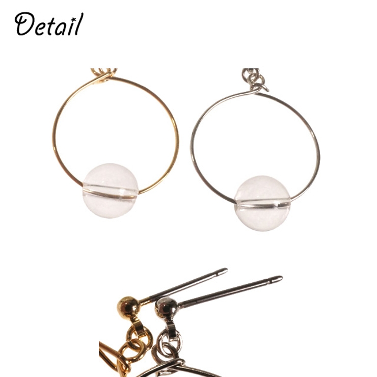 レディースピアス 天然石 水晶 | YUKATANゆかたん | 詳細画像3 