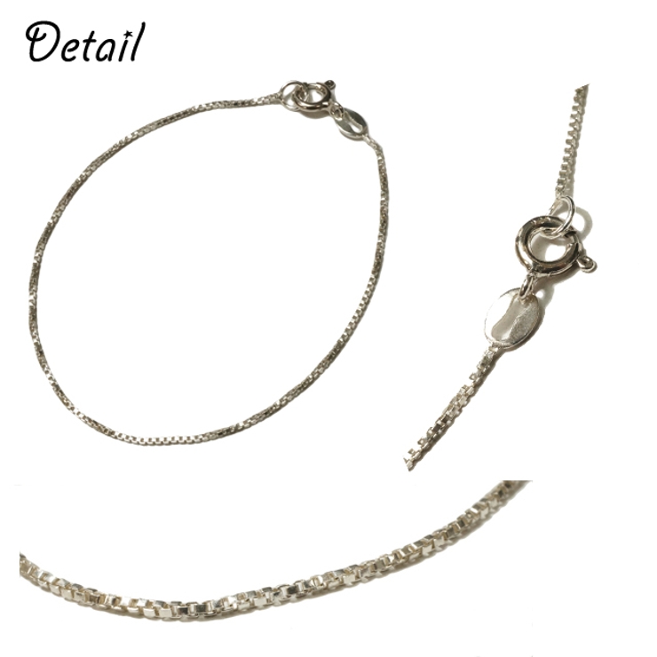しなやかな印象のシルバー製ベネチアンチェーンブレスレット【シルバー925 レディ… | YUKATANゆかたん | 詳細画像2 