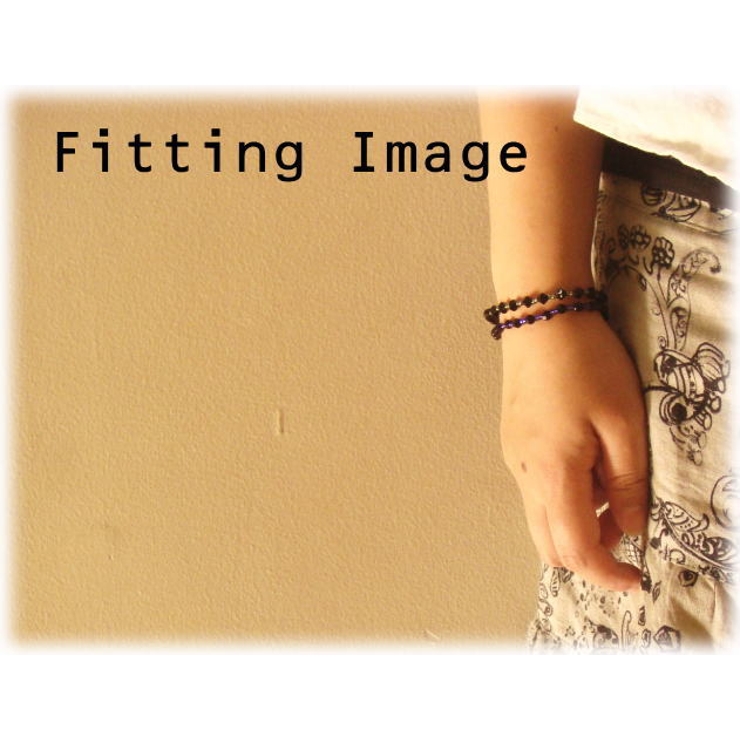 ダイヤカットのようなひし形のビーズとキレイカラーのビーズが美しい ビーズブレスレ… | YUKATANゆかたん | 詳細画像3 