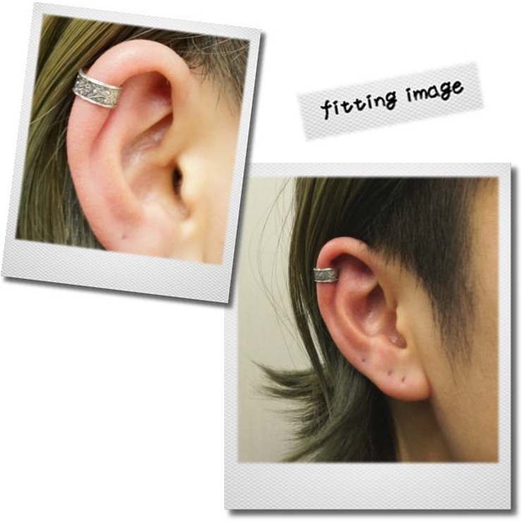 イヤーカフ シルバー925 模様を見ているだけでワクワクしちゃうイヤーカフス | YUKATANゆかたん | 詳細画像4 