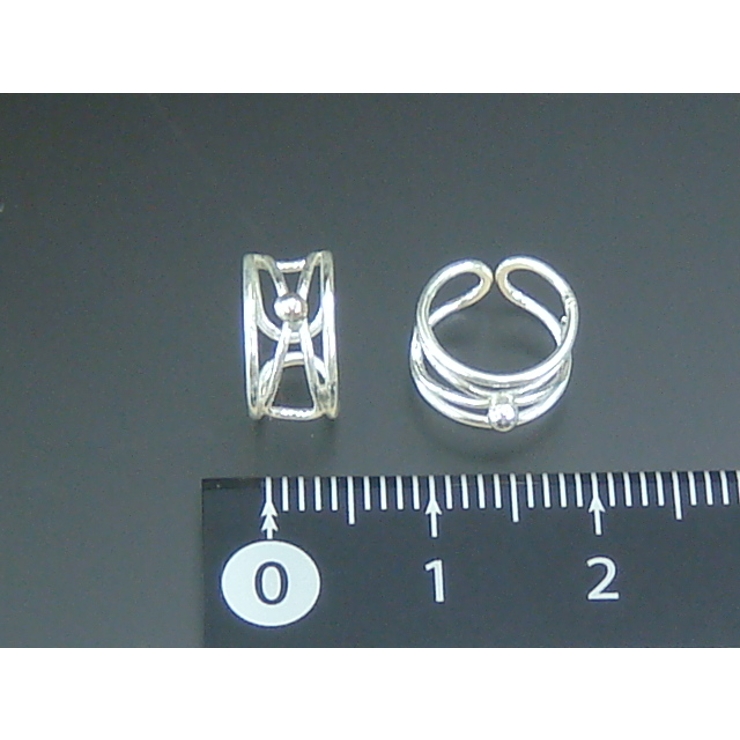 イヤーカフ シルバー925 先端にポイントがついたイヤーカフス♪ワイヤーイヤカフ… | YUKATANゆかたん | 詳細画像3 