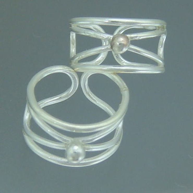 イヤーカフ シルバー925 先端にポイントがついたイヤーカフス♪ワイヤーイヤカフ… | YUKATANゆかたん | 詳細画像1 