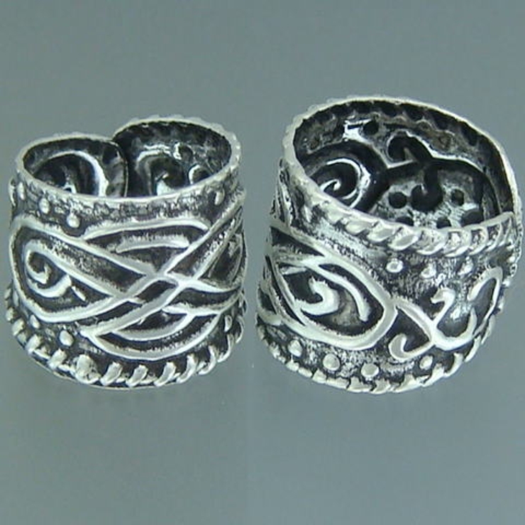 【ペアー売り】イヤーカフ シルバー925 きれいな模様が描かれたイヤーカフス | YUKATANゆかたん | 詳細画像1 