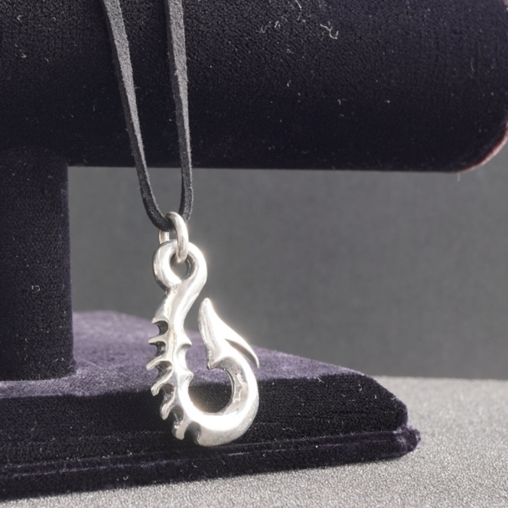 日本最級 Martin&MacAethur】エボニー フィッシュフック ネックレス 黒檀 アクセサリー
