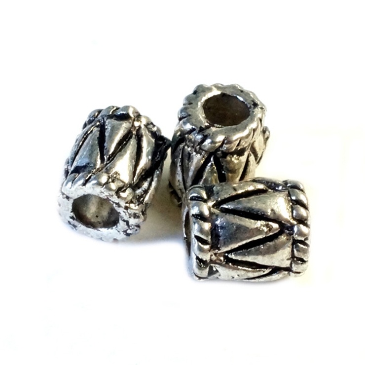 合金ビーズ ツヤあり バレル | YUKATANゆかたん | 詳細画像1 