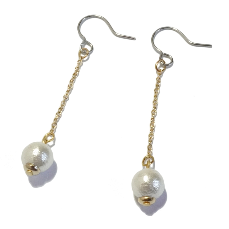 6mm球 ロングピアス 金属アレルギー | YUKATANゆかたん | 詳細画像9 