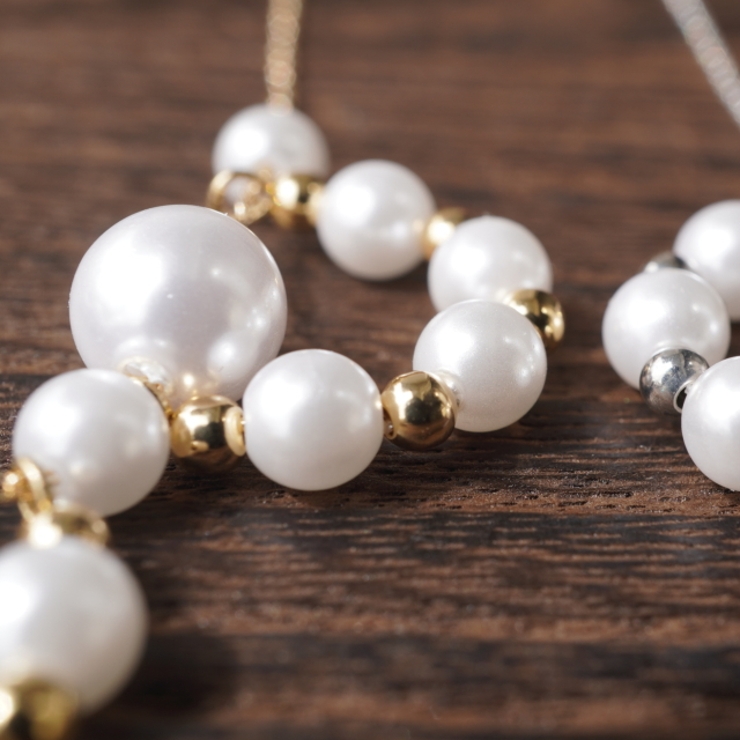 レディースネックレス チェーンネックレス ガラスパール | YUKATANゆかたん | 詳細画像5 