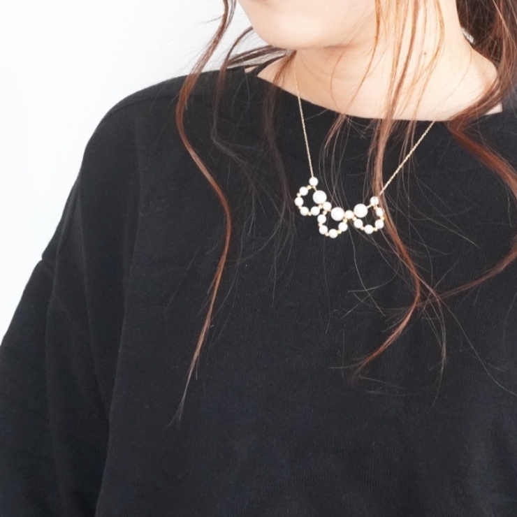 レディースネックレス チェーンネックレス ガラスパール | YUKATANゆかたん | 詳細画像6 