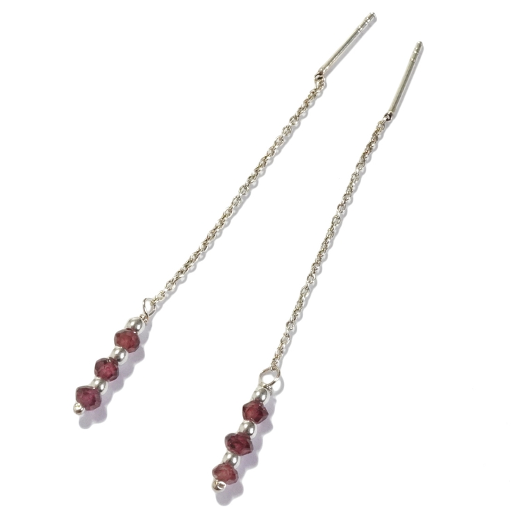 シルバーピアス 天然石 ブラックスピネル | YUKATANゆかたん | 詳細画像10 