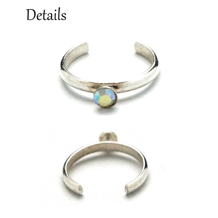 フリーサイズリング 足元に輝きを与えるストーンがついてるトゥリング 【足指用 | YUKATANゆかたん | 詳細画像2 