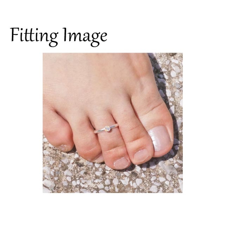 フリーサイズリング 足元に輝きを与えるストーンがついてるトゥリング 【足指用 | YUKATANゆかたん | 詳細画像3 