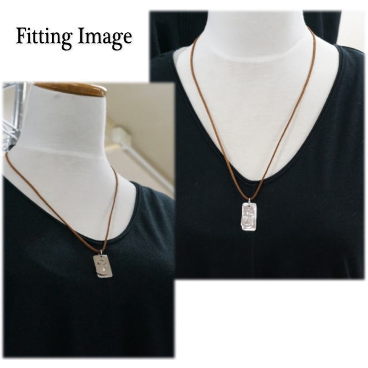 シルバー925 プレーンとクロスにくりぬかれたプレートの2枚組ペンダントトップ … | laplateriashu  | 詳細画像5 