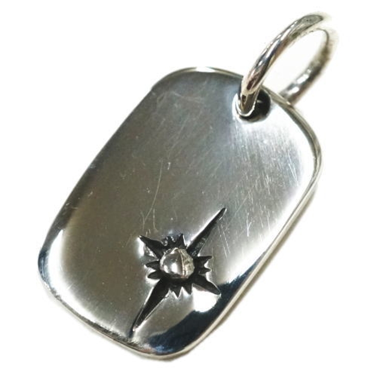 シルバー925 太陽のような星のきらめきのような模様のプレーンプレートペンダント… | laplateriashu  | 詳細画像4 