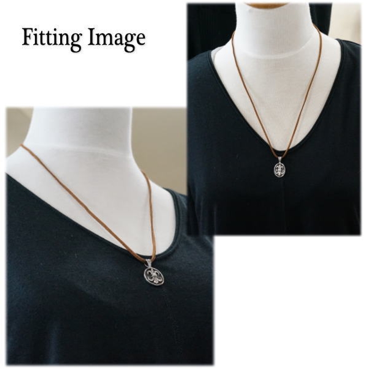 シルバー925 百合の紋章が収まったペンダントヘッド ペンダントトップ | laplateriashu  | 詳細画像4 