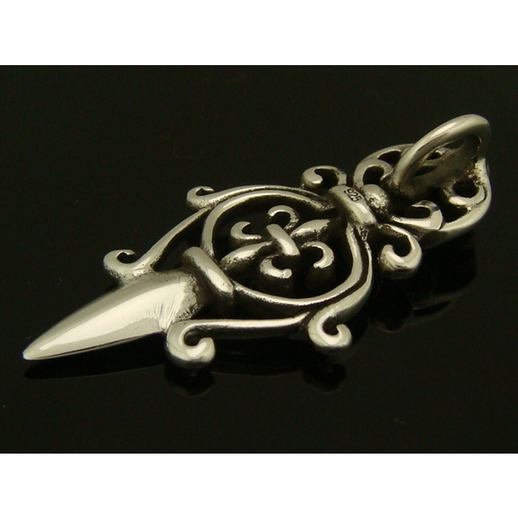 シルバー925 紋章のペンダントヘッド 紋章のような模様に剣が突き出たかっこいい… | laplateriashu  | 詳細画像2 