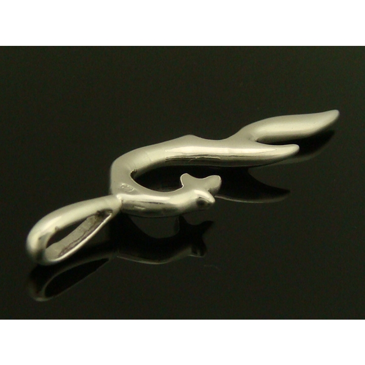 シルバー925 炎のような刀のような曲線が美しいペンダントトップ 【ペンダントヘ… | laplateriashu  | 詳細画像2 