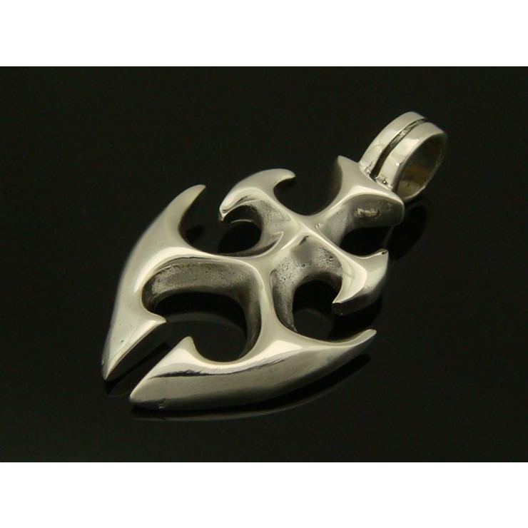 シルバー925 紋章のペンダントヘッド 紋章のような曲線のデザインがカッコいいペ… | laplateriashu  | 詳細画像1 