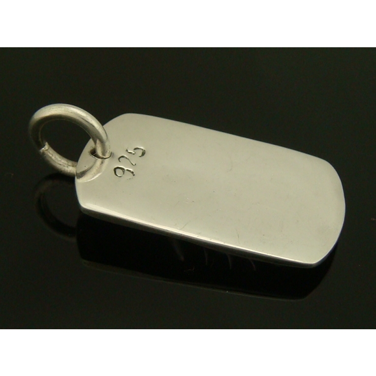 シルバー925 ドッグタグにイカリのようなデザインが浮かび上がるペンダントトップ… | laplateriashu  | 詳細画像2 