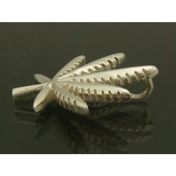 シルバー925 マリファナのペンダントヘッド マリファナの葉デザインのシンプルな… | laplateriashu  | 詳細画像3 