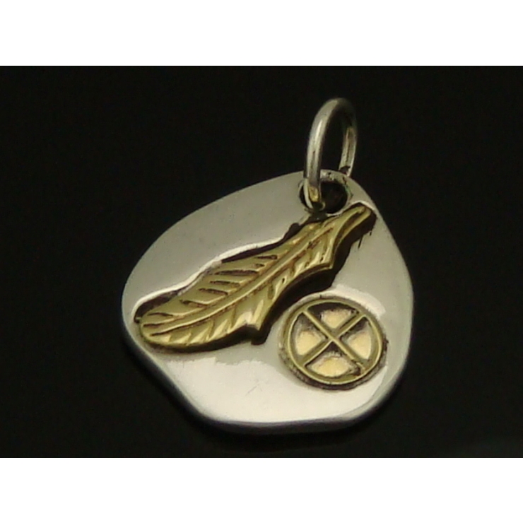 シルバー925 壁画に描かれた絵のようなヘッド インディアン19 | laplateriashu  | 詳細画像1 