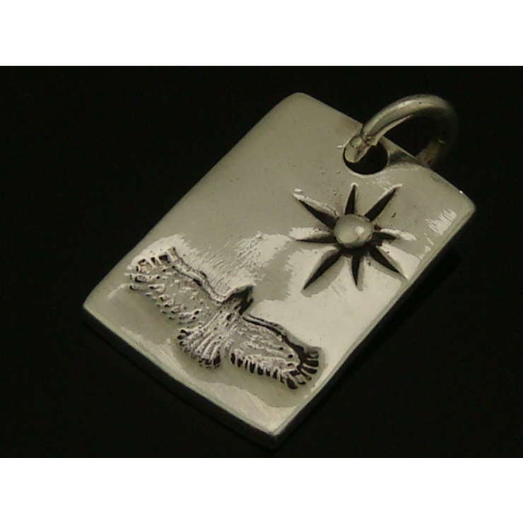 シルバー925 インディアンテイストのプレートペンダントヘッド！インディアン47… | laplateriashu  | 詳細画像1 