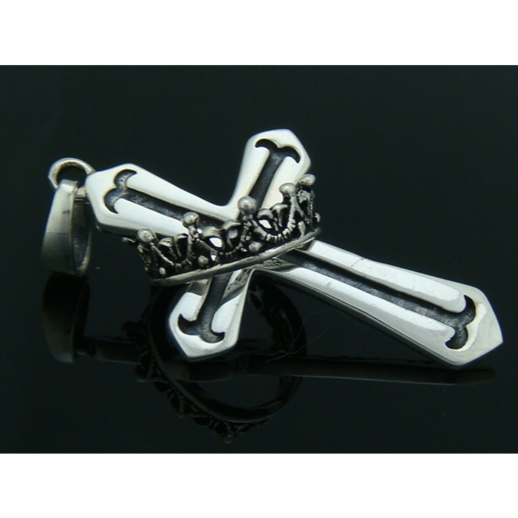 【シルバー925】みんなに愛されるリバーシブルのクロスと王冠のコンビネーション！… | laplateriashu  | 詳細画像3 