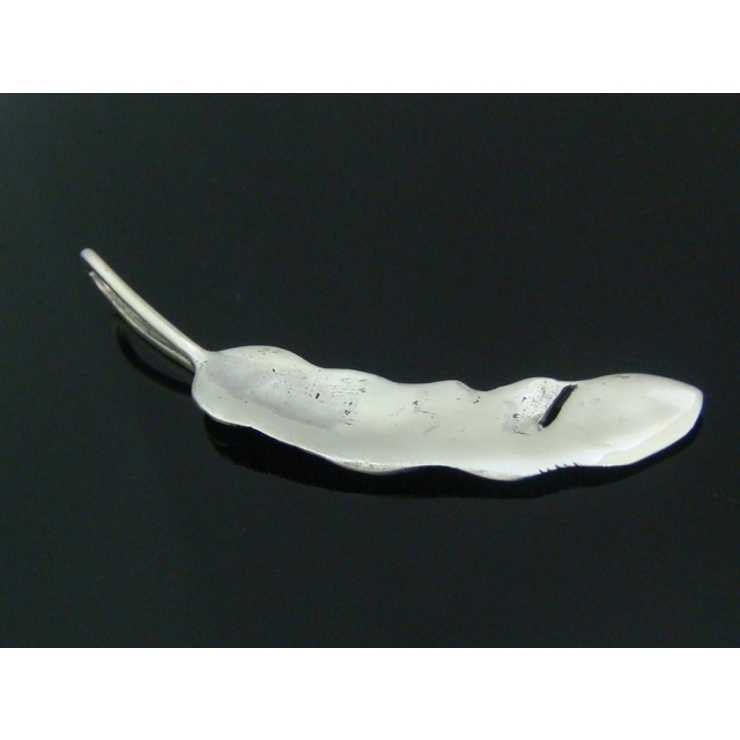 シルバー925メンズペンダントトップ！フェザー2 【羽根 ペンダントヘッド | laplateriashu  | 詳細画像2 