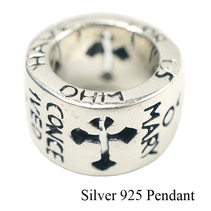 シルバー925 リング型ペンダントヘッド【シルバー製 クロス | laplateriashu  | 詳細画像1 