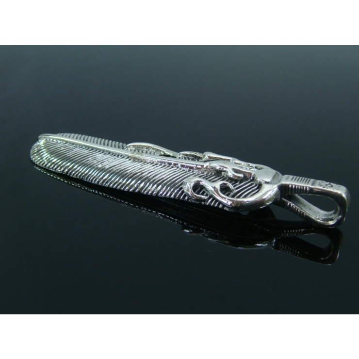 シルバー925メンズペンダントトップ！フェザー8 【羽根 ペンダントヘッド | laplateriashu  | 詳細画像3 