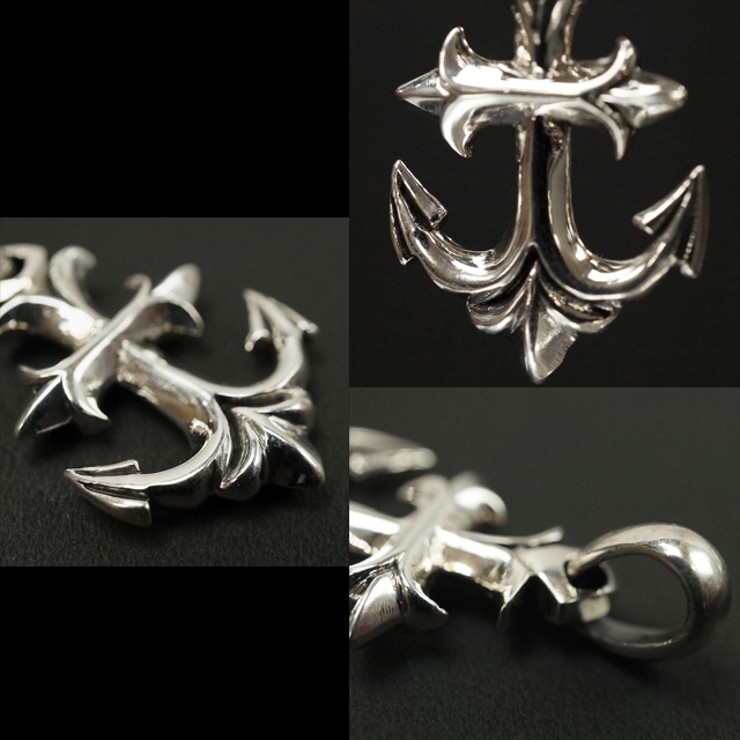 シルバー925 シャープなクロスペンダントヘッド【シルバー製 棘 | laplateriashu  | 詳細画像2 