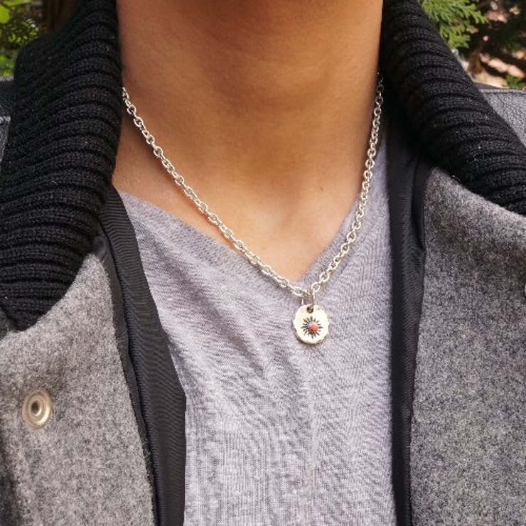 シルバー925 首元に彩りを与える石付きペンダントトップ 【シルバー製 | laplateriashu  | 詳細画像3 