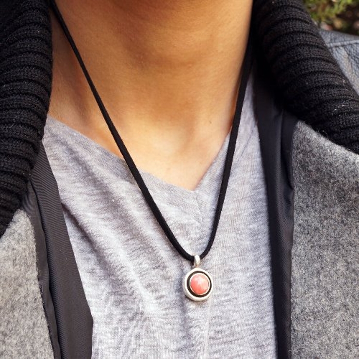 シルバー925 鮮やかなピンクとシルバーがコラボしたペンダントトップ 【シルバー… | laplateriashu  | 詳細画像3 