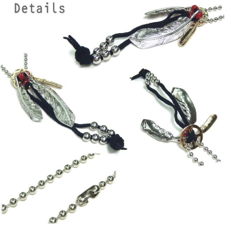 フェザーとビーズのインディアン風ボールチェーンネックレス  アクセサリー[品番：YUKA0003148]｜YUKATANゆかたん（ユカタン）のレディースファッション通販｜SHOPLIST（ショップリスト）