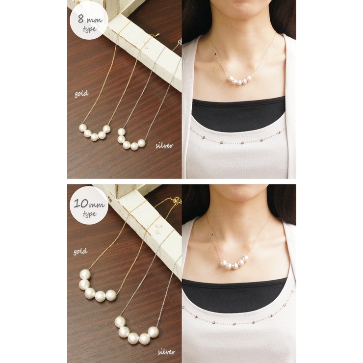 直径6mm、8mm、10mm、12mm、14mmから選べる5粒コットンパールのチ… | YUKATANゆかたん | 詳細画像2 