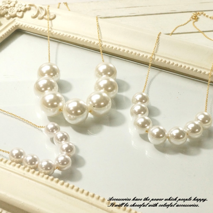 直径6mm、8mm、10mm、12mm、14mmから選べる7粒アクリルパールのチ… | YUKATANゆかたん | 詳細画像1 