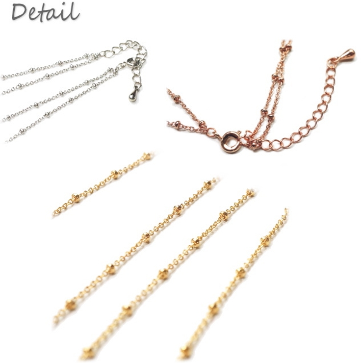 2連レディースネックレス 60cmと65cmの長さのかわいいつぶチェーンネックレ… | YUKATANゆかたん | 詳細画像3 