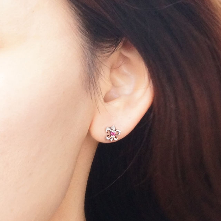 【シルバーピアス】キラリと輝くフレアモチーフデザインシルバー925スタッドピアス… | YUKATANゆかたん | 詳細画像3 