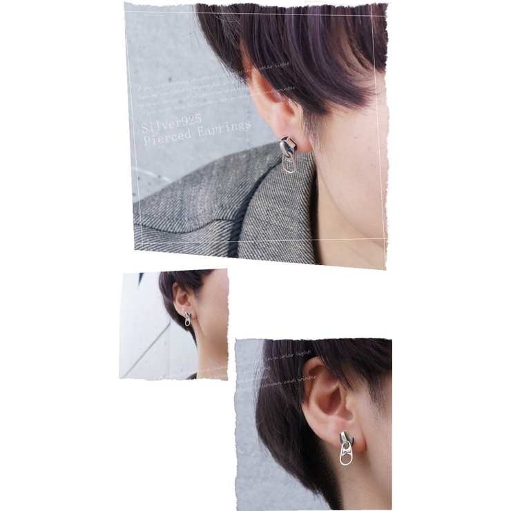 本物ソックリ！ファスナーのピアス アクセサリー | YUKATANゆかたん | 詳細画像4 