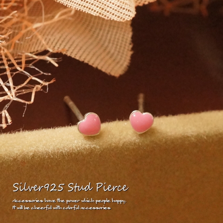 よく見るとハート型♪とっても小さなプチハートスタッドピアス アクセサリー | YUKATANゆかたん | 詳細画像1 