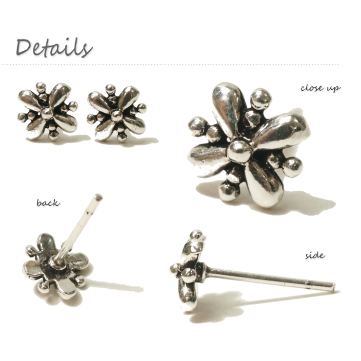 紋章のようなお花のような女性らしくもかっこいいデザイン のスタッドピアス 品番 Yuka Yukatanゆかたん ユカタン のレディースファッション通販 Shoplist ショップリスト
