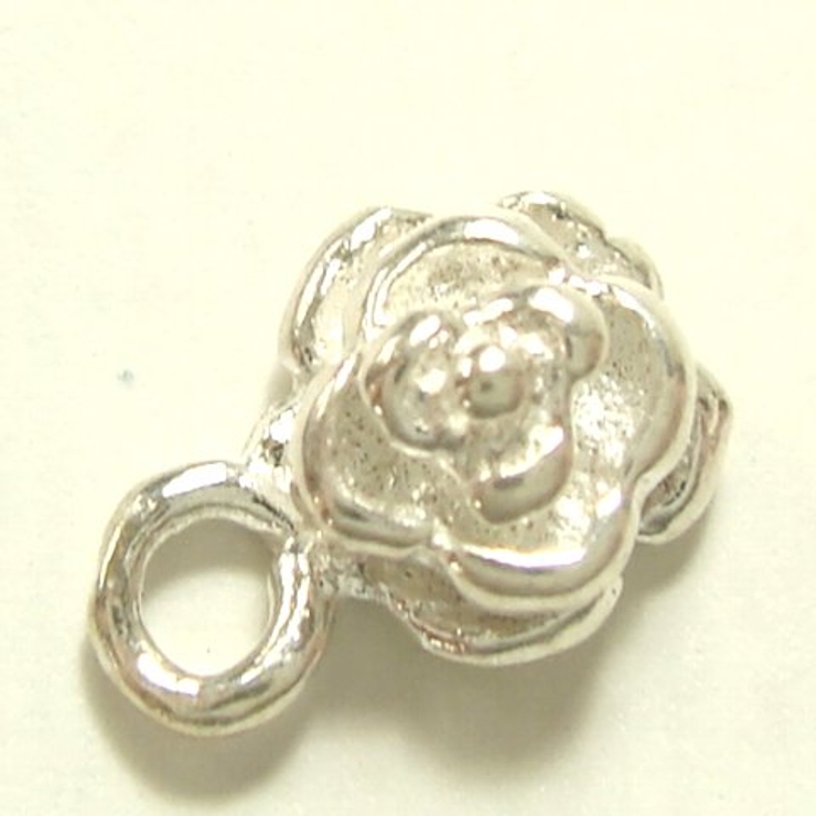 フラワーシルバーパーツ2個で1セット 横幅4 03mm×高さ6 | YUKATANゆかたん | 詳細画像2 