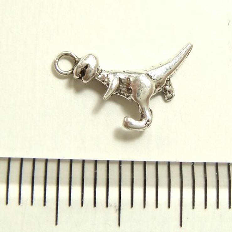 ティラノサウルス恐竜シルバーパーツ2個で1セット横幅9 06mm×高さ9 | YUKATANゆかたん | 詳細画像3 