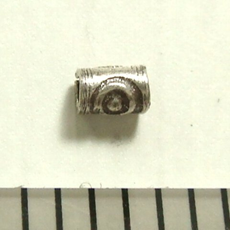 シルバーパーツ10個で1セット 直径1 4ｍｍタイプで目玉のような模様が描かれた… | YUKATANゆかたん | 詳細画像3 