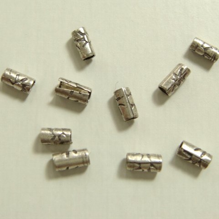 シルバーパーツ10個で1セット 直径1 6ｍｍタイプで小さな太陽のような模様が描… | YUKATANゆかたん | 詳細画像1 