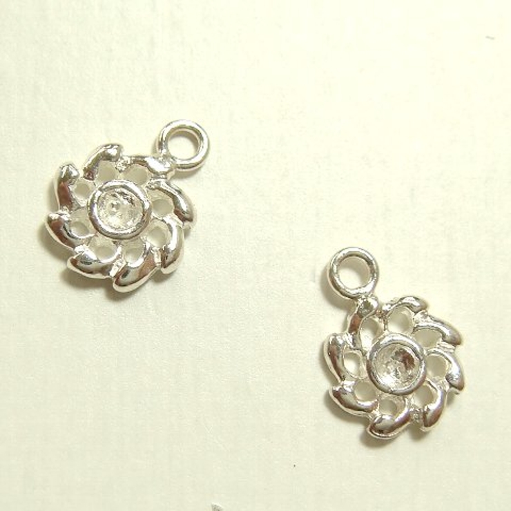 シルバーパーツ2個で1セット 横幅6 37mm×高さ8 | YUKATANゆかたん | 詳細画像1 