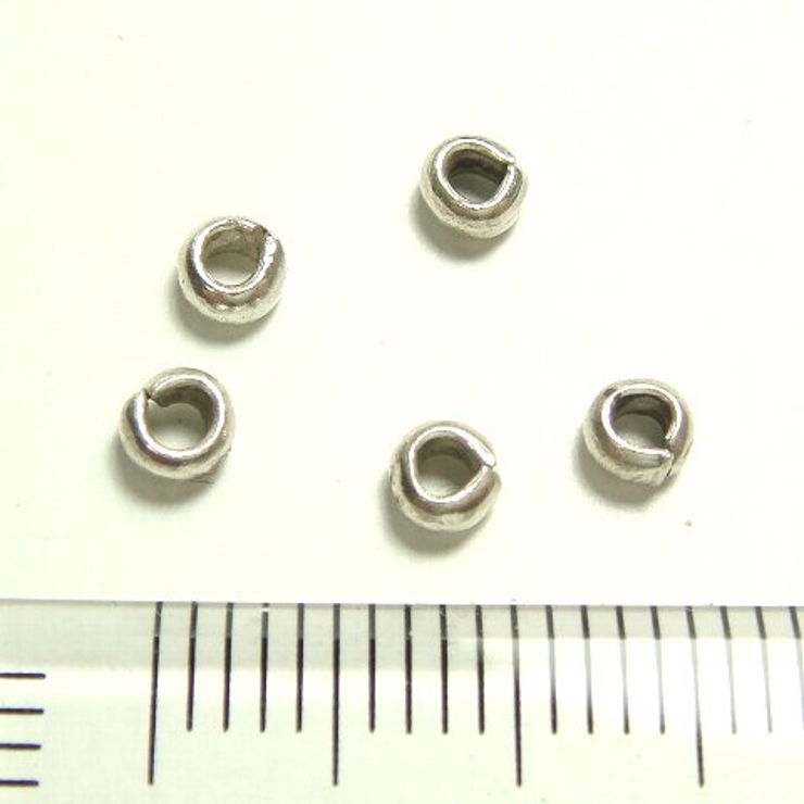 シルバーパーツ5個で1セット 直径2 7ｍｍタイプの小さいシルバー925製の極小… | YUKATANゆかたん | 詳細画像3 